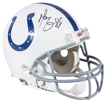Marvin Harrison Single Signed Indianapolis Colts Helmet (Mounted Memories)